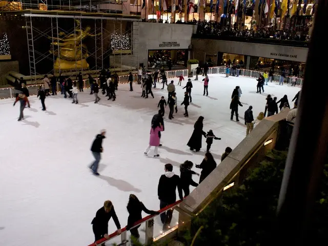 Frolicking on the Ice Rink at Rockefeller Plaza